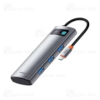 هاب 7 پورت بیسوس Baseus Metal Gleam B00030708811 توان 100 وات - تصویر 3