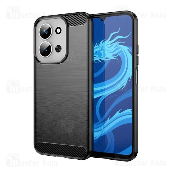 قاب فیبر کربنی شیائومی Xiaomi Redmi 15C 4G / Poco C85 4G Rugged Armor Fiber Carbon
