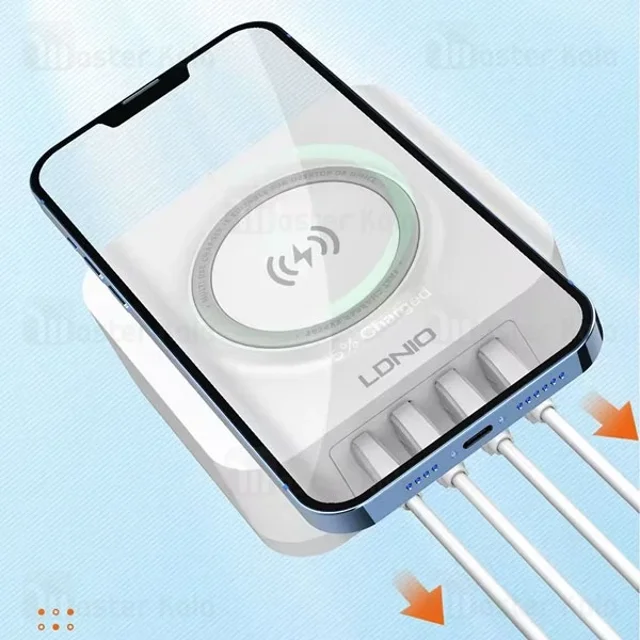 هاب شارژر 4 پورت و شارژر وایرلس الدینیو LDNIO AW004 توان 32 وات - تصویر 7