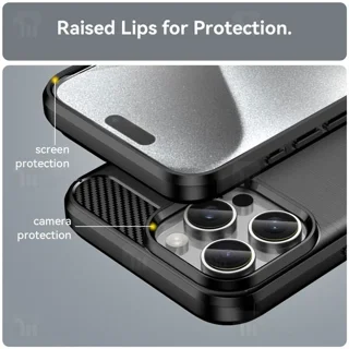 قاب فیبر کربنی آیفون Apple iPhone 16 Pro Max Rugged Armor Fiber Carbon - تصویر 7