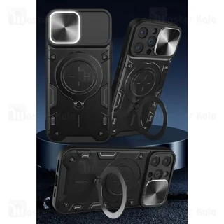 قاب ضد ضربه مگنتی Apple iPhone 16 Pro Magnetic Support Case دارای محافظ دوربین - تصویر 2