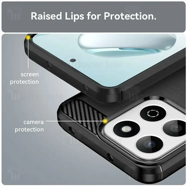 قاب فیبر کربنی هانر Honor X7c / Play 60 Plus Rugged Armor Fiber Carbon - تصویر 5