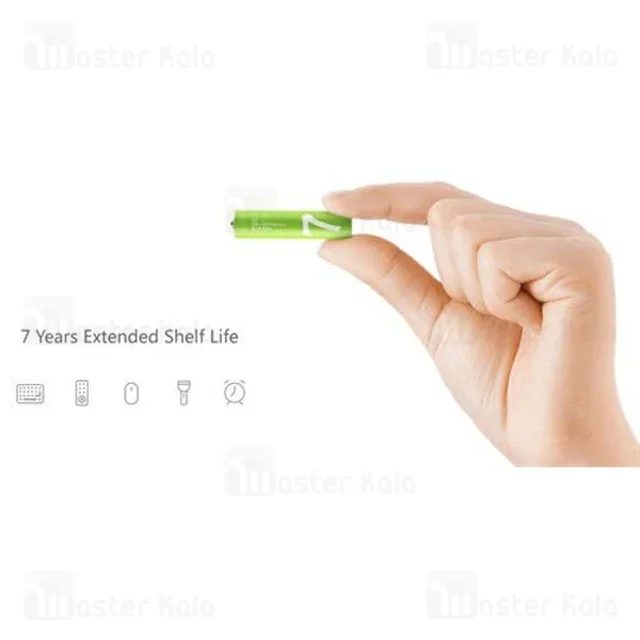 پک 10 تایی باتری رنگین کمانی نیم قلمی شیائومی مدل Xiaomi ZI7 LR03 Alkaline AAA - تصویر 4