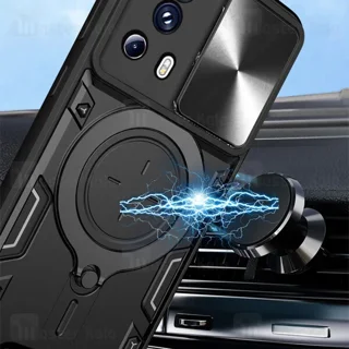 قاب ضد ضربه مگنتی Xiaomi 13 Lite / Civi 2 Magnetic Support Case دارای محافظ دوربین - تصویر 5