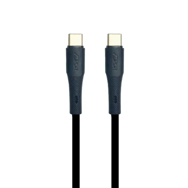کابل سوپر شارژ 100 وات آسپور (Aspor) مدل AC-31 تایپ سی به تایپ سی با روکش نایلونی - تصویر 3