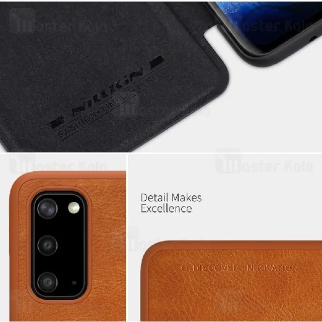 کیف چرمی نیلکین سامسونگ Samsung Galaxy S20 Nillkin Qin Leather Case - تصویر 8