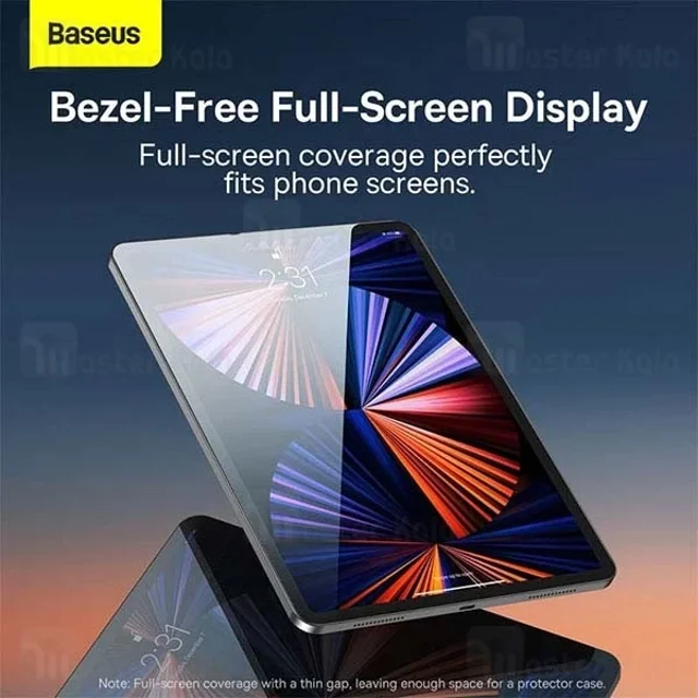 محافظ صفحه شیشه ای تمام صفحه بیسوس Apple iPad 5 2018 Baseus 0.3mm Full Tempered Glass - تصویر 2
