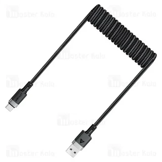 کابل Type-C فنری ایس فست ACEFAST C14-04 طول 1.2 متر توان 15 وات - تصویر 2