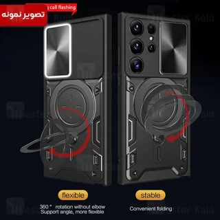 قاب ضد ضربه مگنتی Realme C30 Magnetic Support Case دارای محافظ دوربین - تصویر 3
