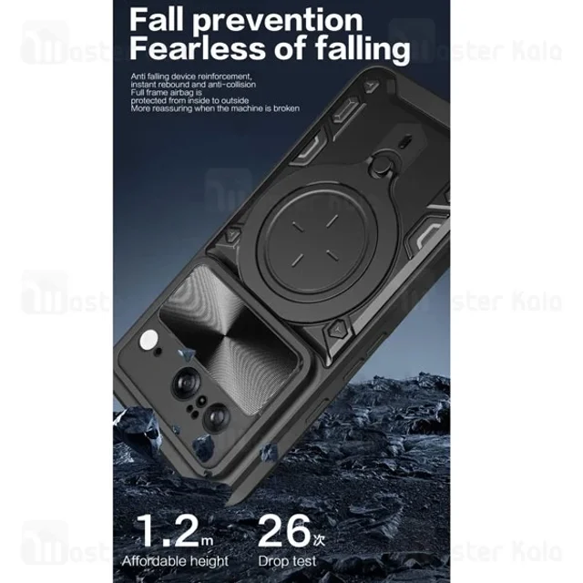 قاب ضد ضربه مگنتی گوگل Google Pixel 8 Magnetic Support Case دارای محافظ دوربین - تصویر 2