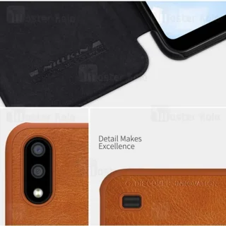 کیف چرمی نیلکین سامسونگ Samsung Galaxy A01 / A015 Nillkin Qin Leather Case - تصویر 7