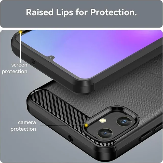 قاب فیبر کربنی سامسونگ Samsung Galaxy A05 Rugged Armor Fiber Carbon - تصویر 5