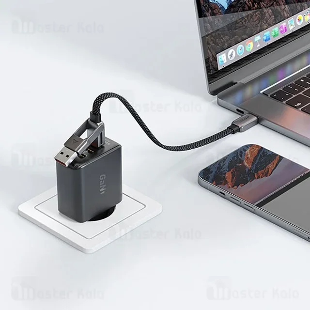 کابل دو سر Type-C و USB ایس فست ACEFAST C13-05 طول 20 سانتی‌متر توان 60 وات - تصویر 7