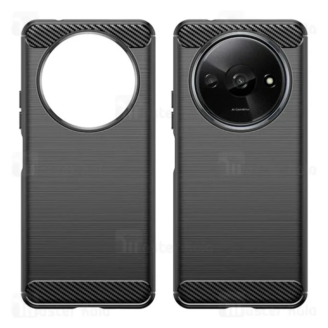 قاب فیبر کربنی شیائومی Xiaomi Redmi A3 / Poco C61 Rugged Armor Fiber Carbon - تصویر 4