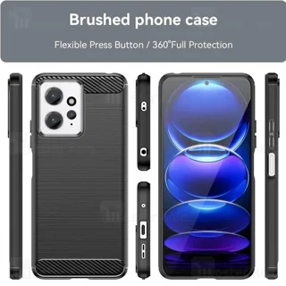 قاب فیبر کربنی شیائومی Xiaomi Redmi Note 12 4G Rugged Armor Fiber Carbon - تصویر 4
