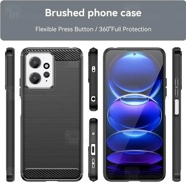 قاب فیبر کربنی شیائومی Xiaomi Redmi Note 12 4G Rugged Armor Fiber Carbon - تصویر 4