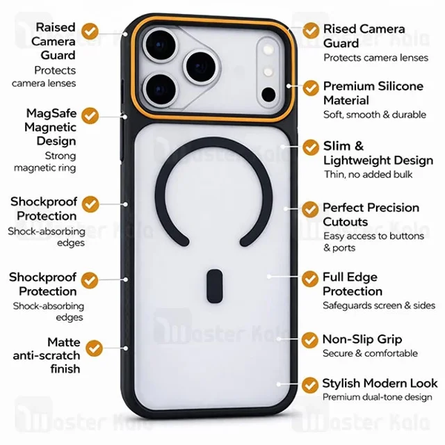 قاب محافظ مگ سیف آیفون Apple iPhone 17 pro Q Series - تصویر 8