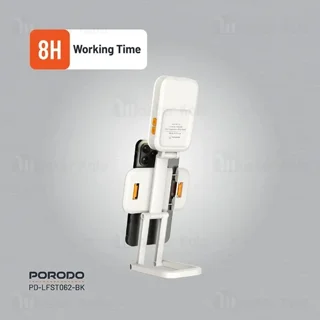 چراغ استند دار تاشو رومیزی پرودو Porodo PD-LFST062-BK Foldable RGB Fill Light Stand - تصویر 5