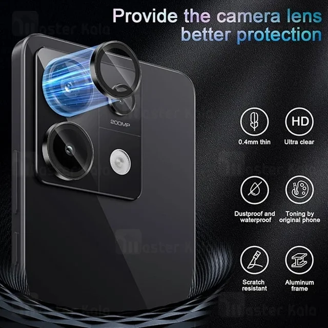 محافظ لنز فلزی دوربین شیائومی Xiaomi Redmi Note 13 Pro 5G / Poco X6 5G Lens Shield - تصویر 4