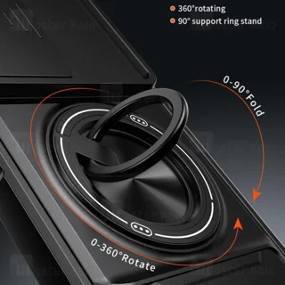 قاب ضد ضربه مگنتی Xiaomi Poco M7 4G Magnetic Multifunctional Case دارای محافظ دوربین - تصویر 6
