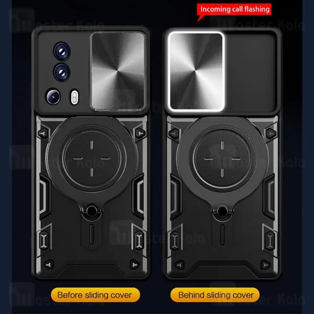 قاب ضد ضربه مگنتی Xiaomi 13 Lite / Civi 2 Magnetic Support Case دارای محافظ دوربین - تصویر 8