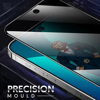گلس حریم شخصی تمام صفحه تمام چسب آیفون گرین لاین Apple iPhone 14 Pro Green Lion 3D - تصویر 8