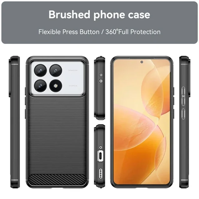 قاب فیبر کربنی شیائومی Xiaomi Redmi K70 Rugged Armor Fiber Carbon - تصویر 3