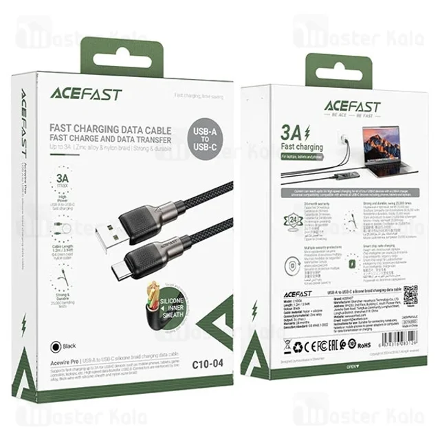 کابل Type-C ایس فست ACEFAST C10-04 طول 1.2 متر توان 15 وات - تصویر 8