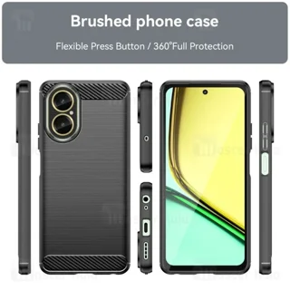 قاب فیبر کربنی ریلمی Realme C67 4G Rugged Armor Fiber Carbon - تصویر 4