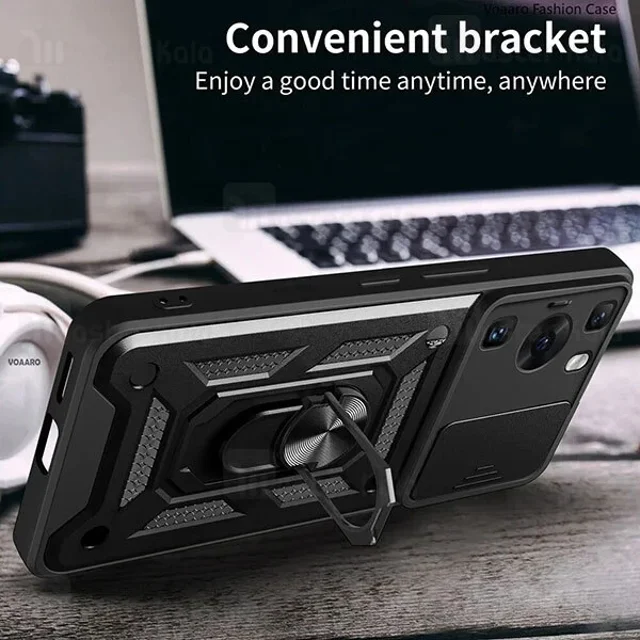 گارد محافظ ضد ضربه انگشتی Huawei P60 / P60 Pro SHUNIJA Case دارای محافظ دوربین - تصویر 3