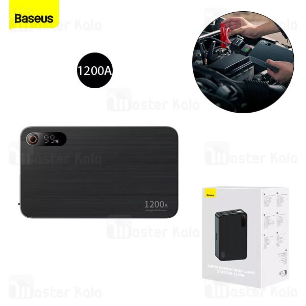 پاوربانک و جامپ استارتر خودرو 12000 میلی آمپر بیسوس Baseus CH004-2 Super Energy Pro Plus C0024570011