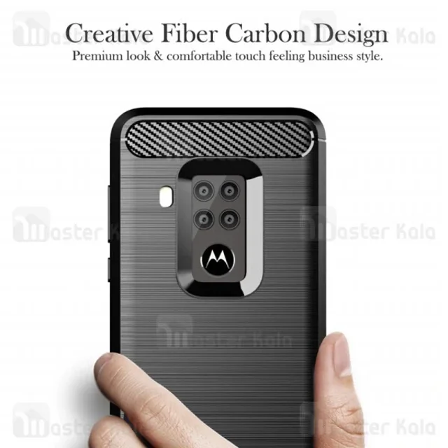 قاب محافظ ژله ای موتورولا Motorola One Zoom / One Pro Rugged Armor Fiber Carbon - تصویر 4