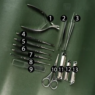 ست 13 عددی مانیکور گرین لاین Green Lion Manicure kit GN13PCMNCR - تصویر 4