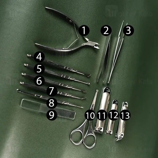 ست 13 عددی مانیکور گرین لاین Green Lion Manicure kit GN13PCMNCR - تصویر 4