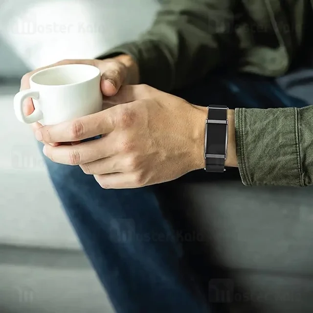 دستبند سلامتی گرین لاین Fit Air GNFITARBNDBK با اپلیکیشن QRing