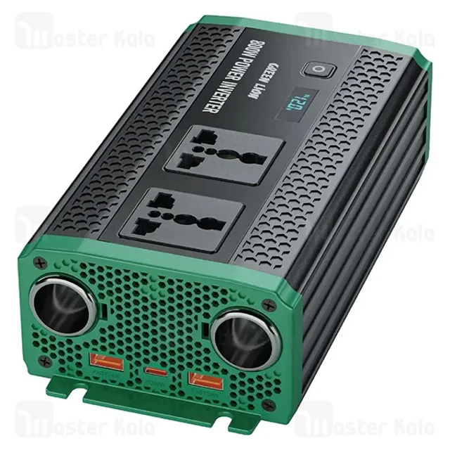 شارژر فندکی و چند راهی برق خودرو گرین لاین Green Lion GC-350 توان 800 وات - تصویر 2