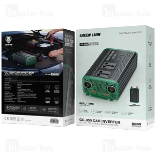 شارژر فندکی و چند راهی برق خودرو گرین لاین Green Lion GC-350 توان 800 وات - تصویر 5