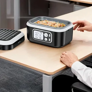 ظرف غذای گرمکن دار شارژی گرین لاین Green Lion GLB-35 GNGLB35LBXBK ظرفیت 1.5 لیتر - تصویر 3