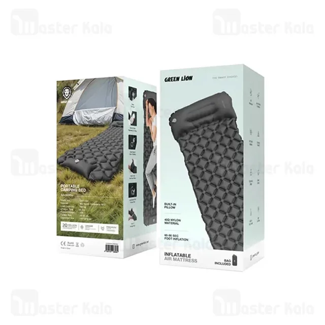 تشک بادی مسافرتی گرین لاین Green Lion Air Mattress GNINFARMTS - تصویر 4