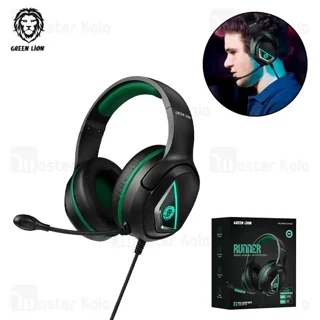 هدفون سیمی گیمینگ گرین لاین Green Lion Runner GNRNRGHP62BK