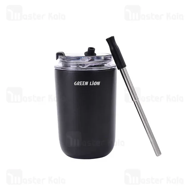 ماگ سفری گرین لاین GNVATMUG280BK با بدنه استیل
