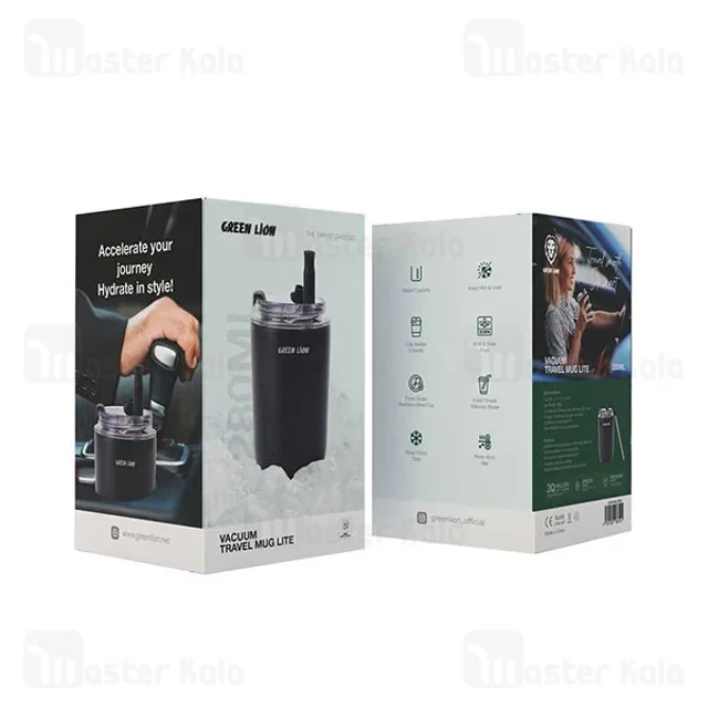 ماگ گرین لاین GNVATMUG280BK با استیل داخلی ۳۰۴
