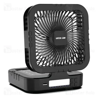 پنکه رومیزی خورشیدی گرین لاین Green Lion Solar Trio GNPF24SOLFNBK همراه با چراغ قوه - تصویر 2