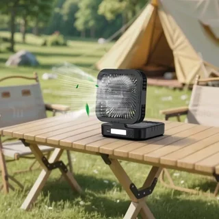 پنکه رومیزی خورشیدی گرین لاین Green Lion Solar Trio GNPF24SOLFNBK همراه با چراغ قوه - تصویر 3