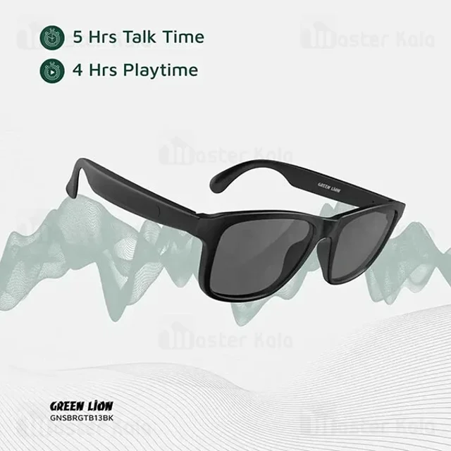 عینک آفتابی گرین لاین Sydney Smart Glass GNSDNGLSBK با باتری 120 میلی‌آمپرساعت