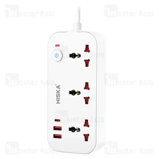 چند راهی برق و شارژر هیسکا Hiska CH-5511 دارای 3 پورت - تصویر 2