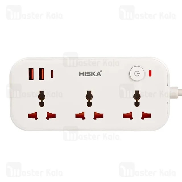 چند راهی برق و شارژر هیسکا Hiska CH-5511 دارای 3 پورت - تصویر 5