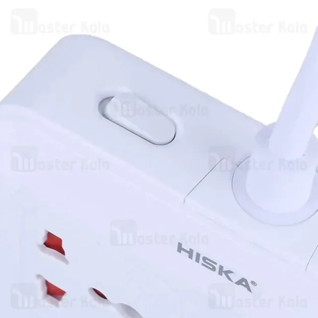 چند راهی برق و شارژر هیسکا Hiska CH-5521 دارای 6 پورت - تصویر 6