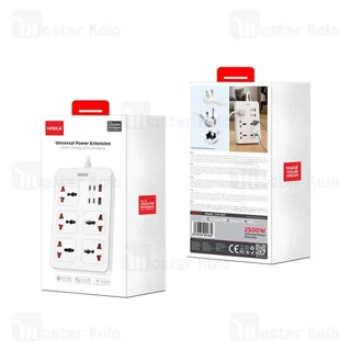 چند راهی برق و شارژر هیسکا Hiska CH-5521 دارای 6 پورت - تصویر 8