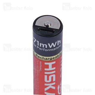 پک 4 تایی باتری قلمی شارژی هیسکا Hiska H16-AA4 - تصویر 3